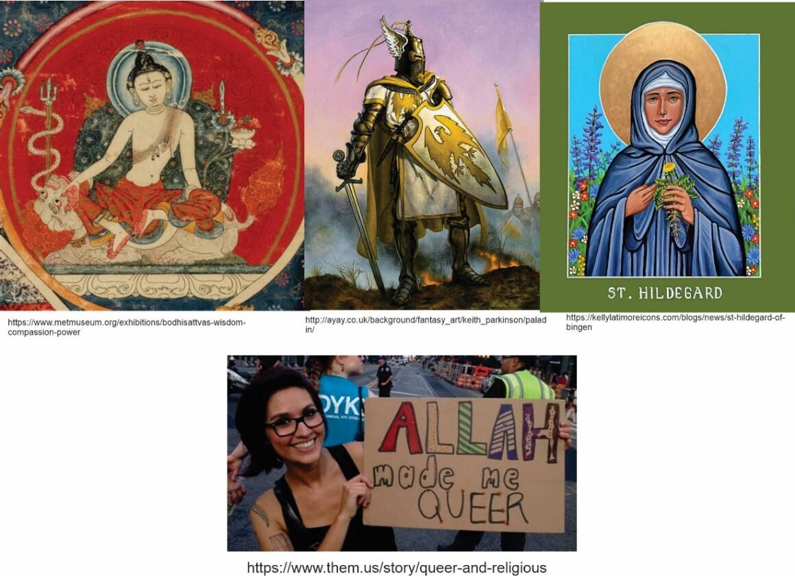 A collage of different images of religious people Description automatically generated